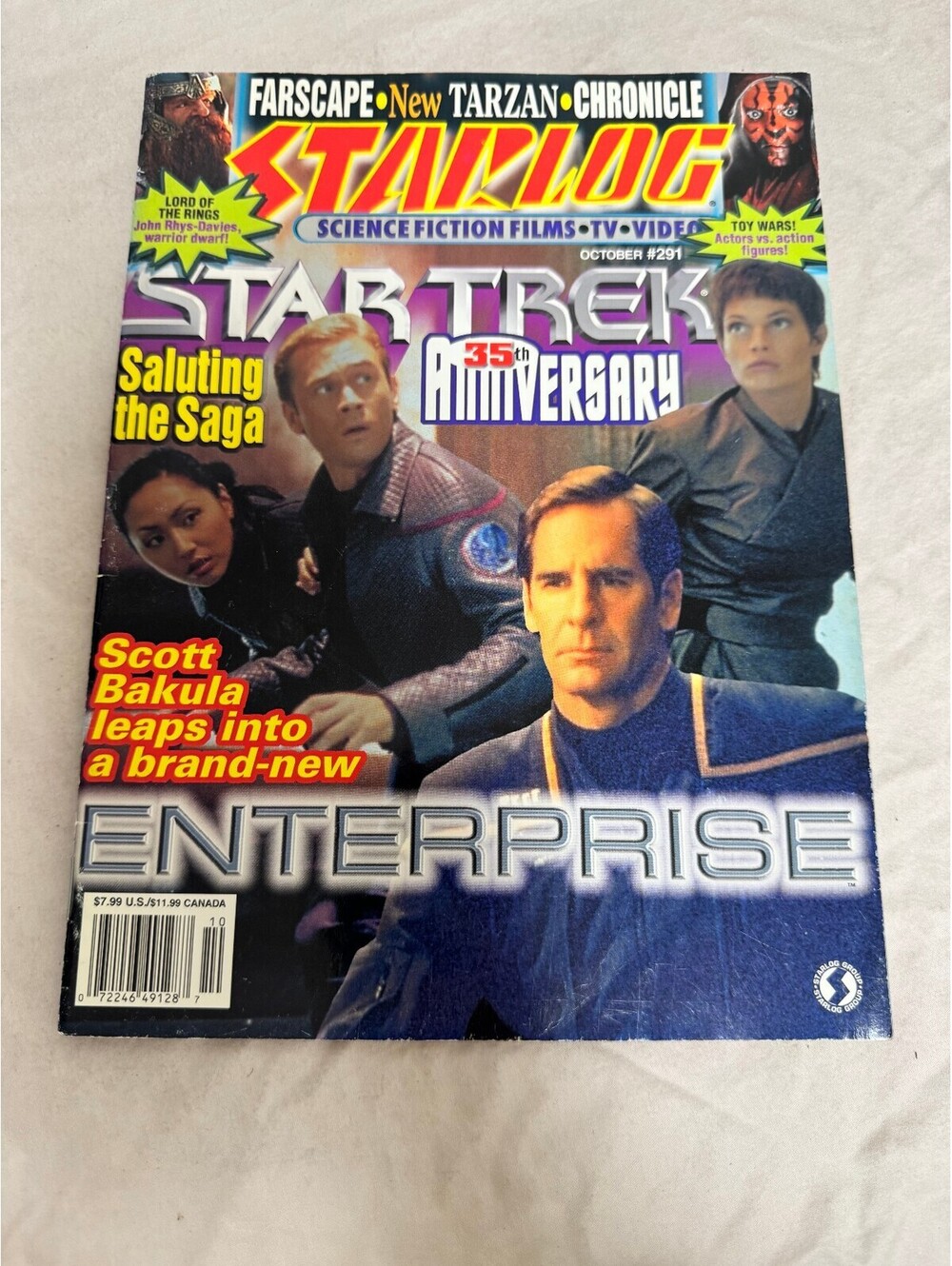 Starlog Magazine Issue 291 October 2001 Star Trek Enterprise Scott Bakula